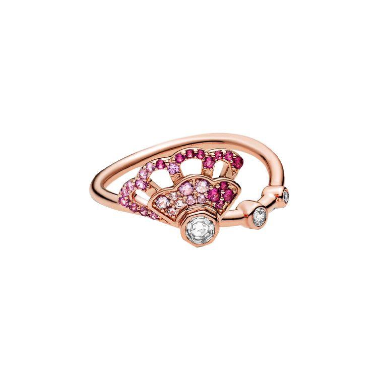 Pandora Pink Fan Ring Women rings Rose-Gold 188191C01 52