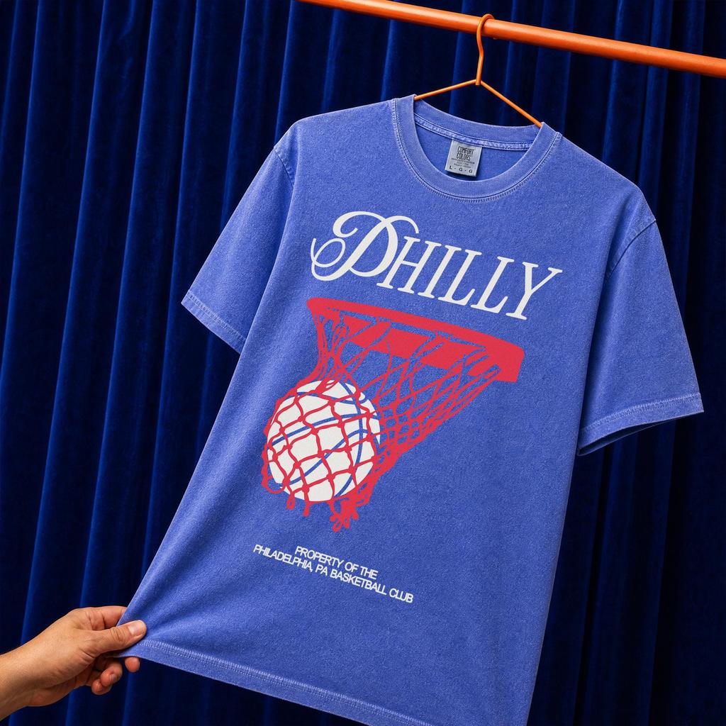Retro Philly Basketball Shirt, Philadelphia Bball Game Day Graphic Tee