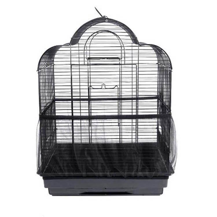 Birdcage Cover Nylon Mesh Bird Parrot Cover Dust Blocking Breathable Fabric Mesh Protective Hood Easy Cleaning Cage Accessories
