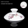 Gaiwan Teacup with Lid: White Porcelain Ceramic Tea Brewing Bowl, 7.5CM, Kung Fu Tea Set Accessory.