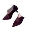 French casual senior pointed single shoes 2025 autumn new wear versatile single shoes elegant non-slip high heels