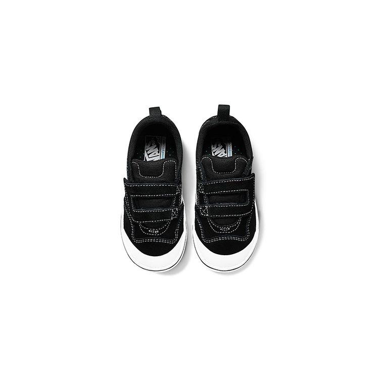 Vans Comfycush New Skool V Low top Toddler Shoes Black White Infant And Toddler VN0A4TZH6BT