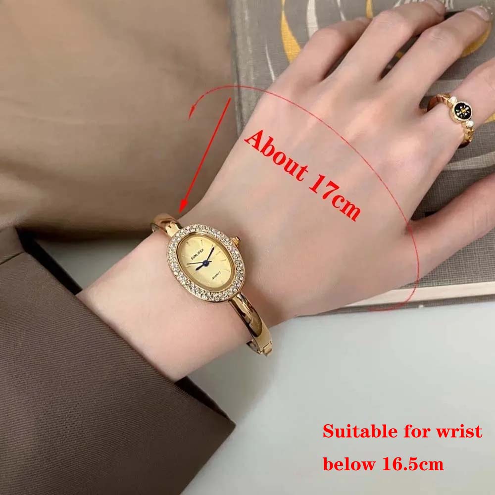 

Дропшиппинг Часы Известного Бренда Женские Инкрустированные Бриллиантами Овальный Циферблат Кварцевые Часы Роскошные Подарки Браслет Наручные Часы Reloj Mujer