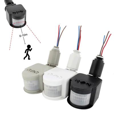 180 Degree Rotating Motion Sensor 12V 110V 220V Automatic Infrared PIR Movement Detector Wall Mount Timer Switch for Outdoor LED