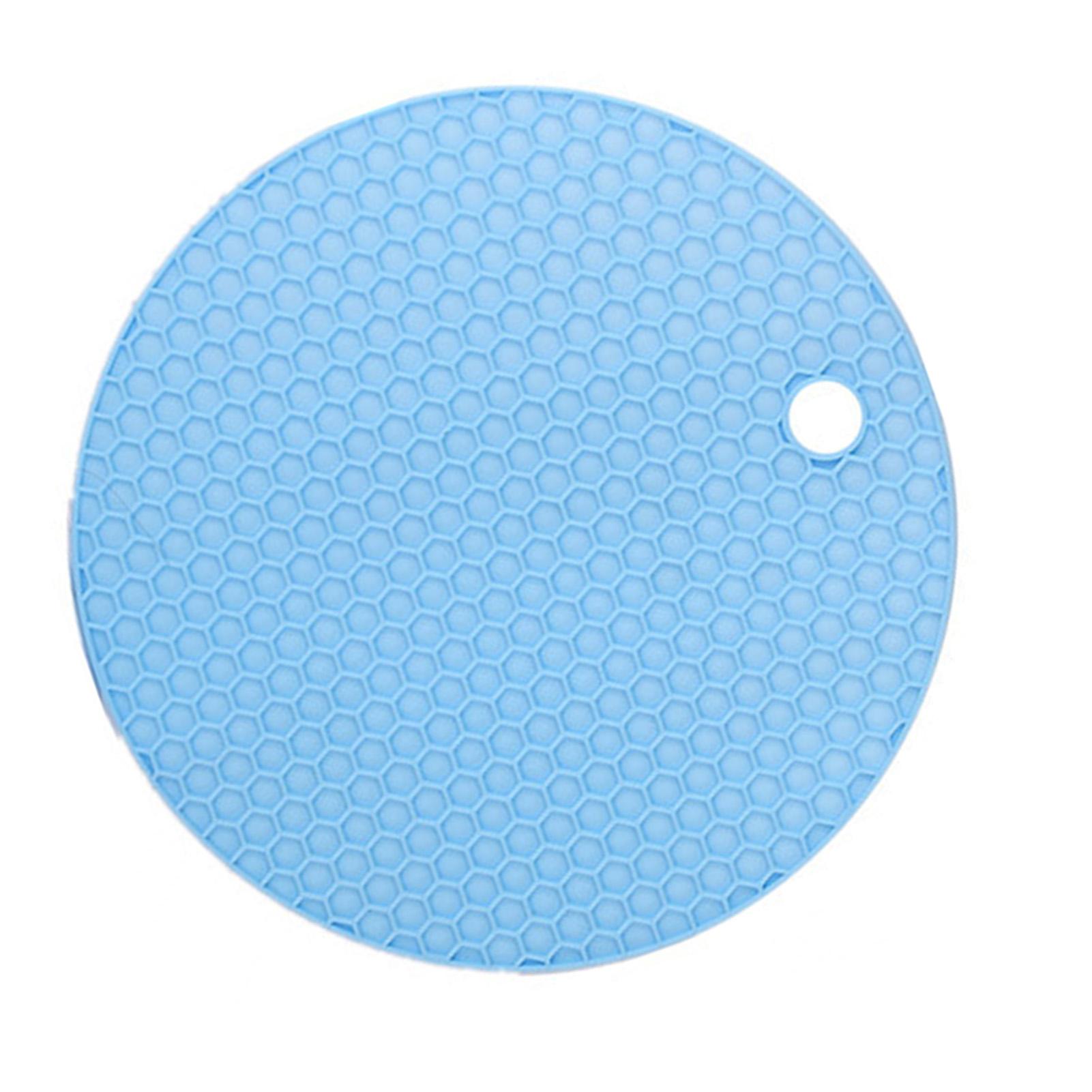 

Silicone Heat Insulation Mat Anti Slip Multifunctional Round Dining Plate Mat for Pot Dish