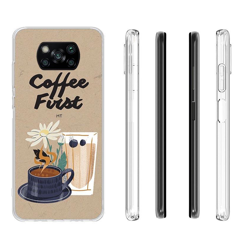 Coffee Wine Cup Case Phone Cover for Xiaomi Redmi Note 10 9 9S 8 8T 7 5 Pro Mi 12T 11T 10T 9T 12 11 Lite A3 A2 Trend Fundas Mi 1