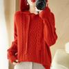Women Knitted Hoodie Sweater MODERN NEW SAGA Winter Thick Knitted Pullover Sweatshirt Autumn Cashmere Wool Sweaters Female Jumper