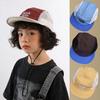 Korean Kids' Duckbill Sun Hat: Plaid, Windproof, UV Protection - Parent-Child Spring/Summer Cap