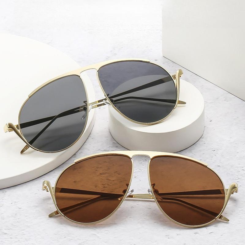 Advanced Fashion Metallic Toad Sunglasses Personality Comfortable Walk The Show Stage Performances Uv Protective Glasses