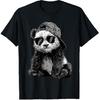 Panda with Sunglasses Graphic Motif Animal Funny Panda Bear T-Shirt