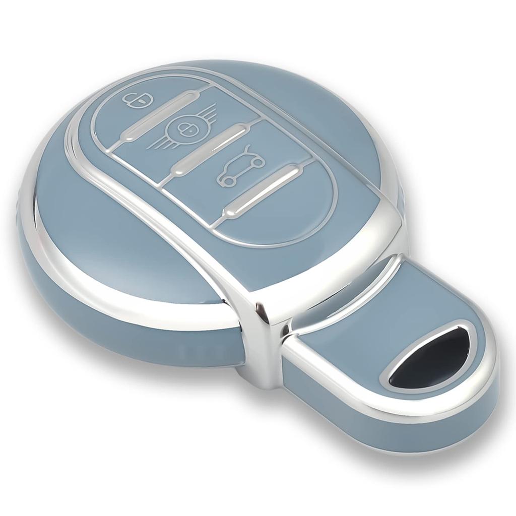 OFFCURVE BMW MINI Smart Key Case, Key Cover, Shockproof, Scratch-Resistant, Keychain, Stylish, Textured, Luxurious,