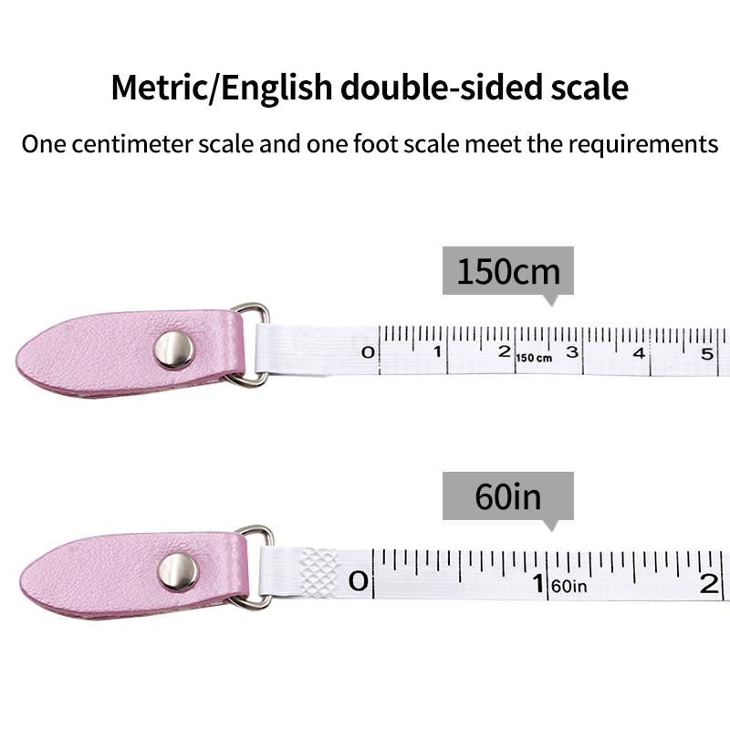 Measuring Tape Leather Retractable Ruler Tape Portable Centimeter Inch Roll Tape Practical Measures Height Ruler Measuring Tool