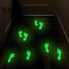 Living Room Wall Decals 2 Sheets/Set Halloween Footprint Sticker Glow In The Dark Waterproof PVC Removable Easy To Use Stickers Bedroom Office