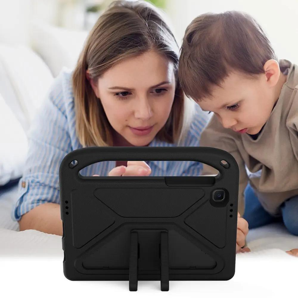 Kids Safe EVA Stand Case For Samsung Galaxy Tab A7 Lite 8.7 SM-T220 T225 T220 SM-T225 8.7inch Handle Childs Tablet Cover
