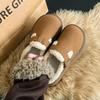 Fleece Thick-soled Women's Winter New Outer Wear Bag Head Slippers Thickened Warm Cotton Shoes Women