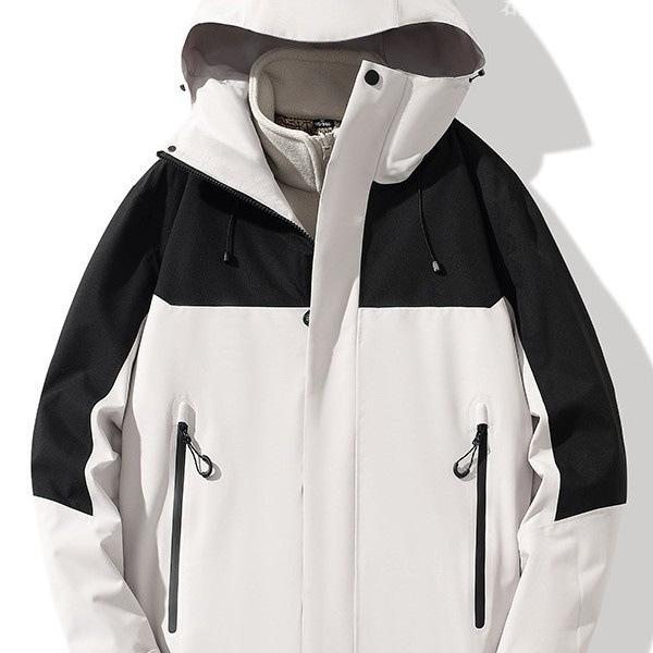 Autumn and Winter New Outdoor Jacket Two-piece Men's and Women's Climbing Clothes