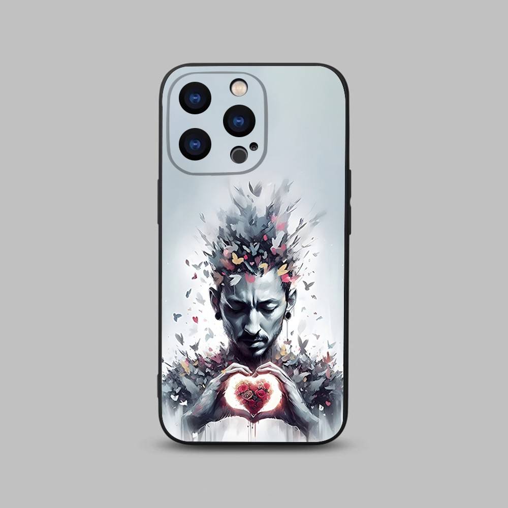 C-Chester Rock Bennington Handyhülle Für iPhone 17,16,15,14,13,12,11,Pro,Max,Plus,X,XS,SE4,E,Mini,Weiche Schwarze Hülle