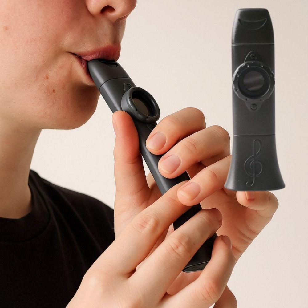Adjustable Tone Kazoo Instrument Plastic Wind Instrument Single Hole Kazoo  Outdoor Activities