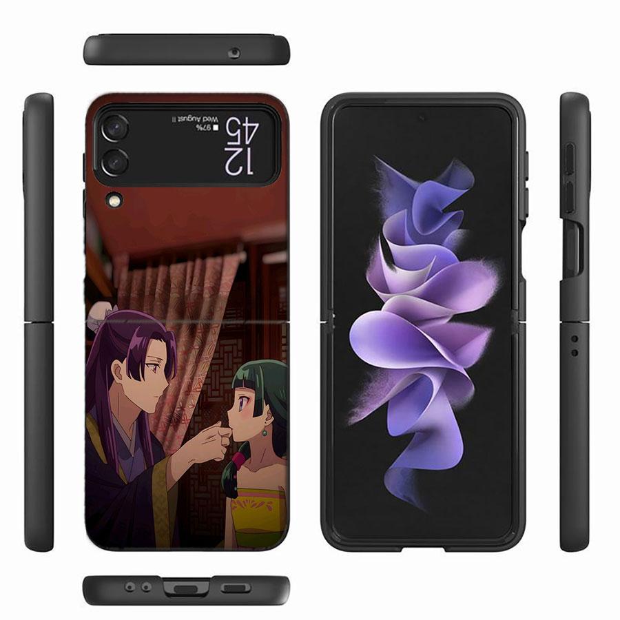 The Apothecary Diaries Phone Case For Samsung Galaxy Z Flip 6 4 3 5G Funda Black Coque Hard Z Flip 7 Cover Z Flip 5 Capa Fashio