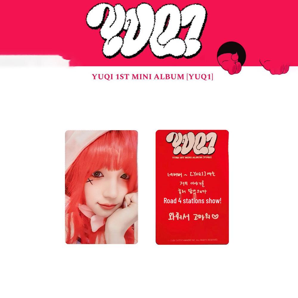 1st Mini Album YUQ1 Merchandise Photocard - Song Yuqi K4 Event Edition