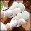 White Fang Fluffy Cotton One Size Fits RS021 Slippers, All, Comfortable, Cute, Women's, (Pink)