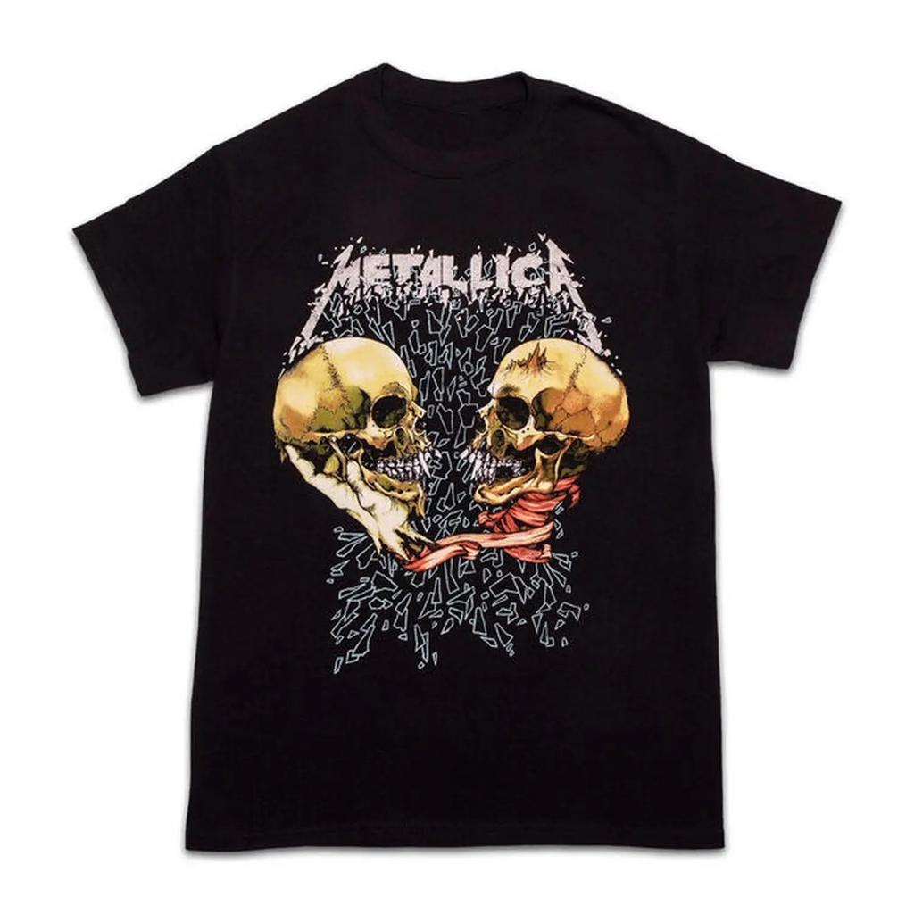2026 Nový Bestseller Metallica Pánské Dámské Bavlněné Tričko Y2k Grafické Trička s Elektrickou Kytarou Hiphopový Styl Dámské Havajské Luxusní Tričko