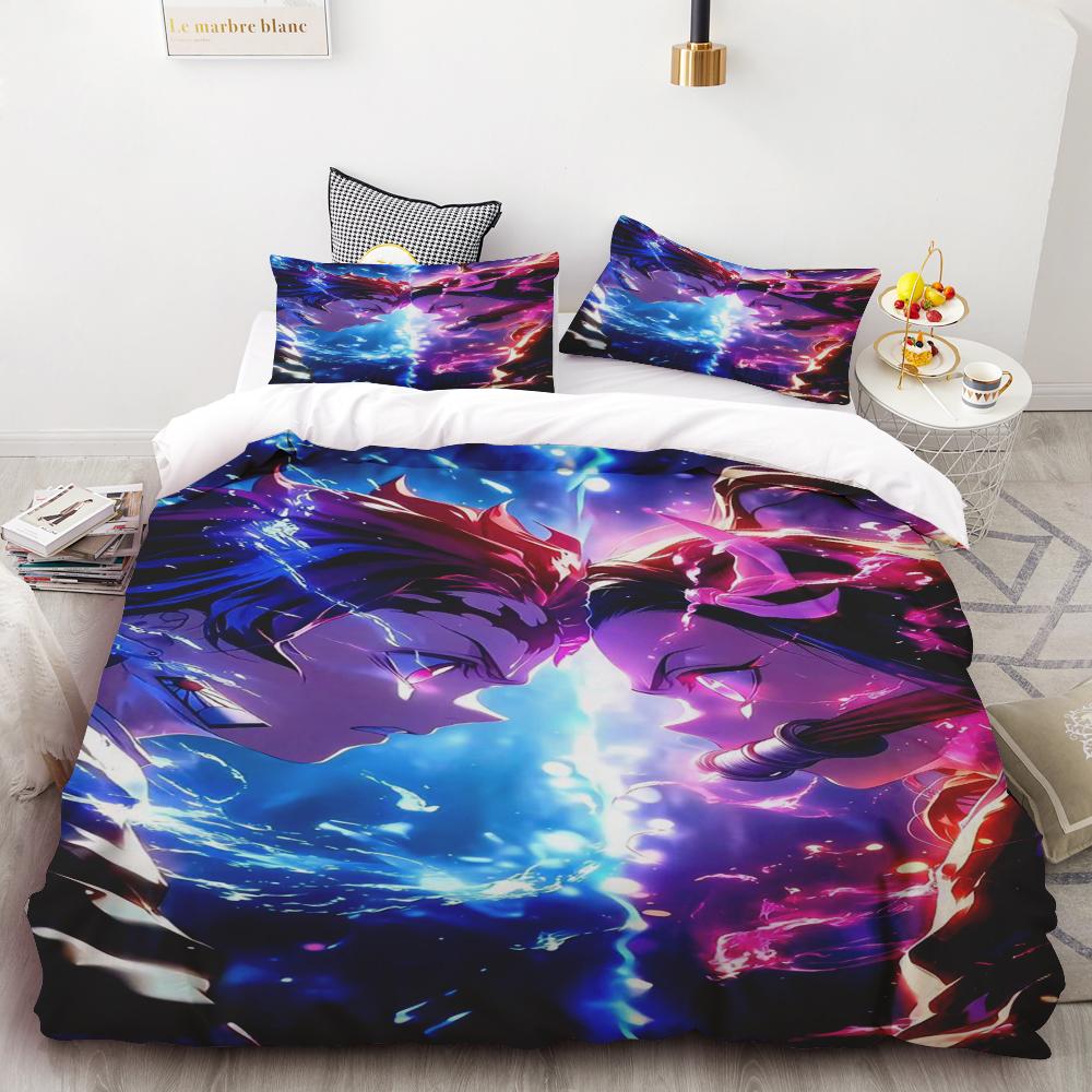 Duvet Cover Anime Demon Slayer Duvet Cover Comforter Bed Linen Single Twin Full Queen Size Kids Girl Boys Gift  Queen/King Soft