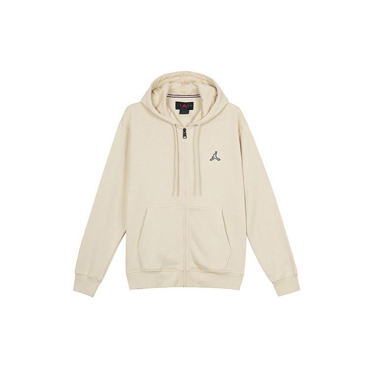 Jordan Air Jordan Essential Logo Full-Zip Hoodie Coconut Milk Yellow Men s DQ7351-206 XL