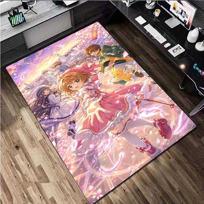 Anime Character Rug Carpet Office Decorative Carpet For Living Room Bedroom Door Mat Floor Rug Computer Chair Area Rug