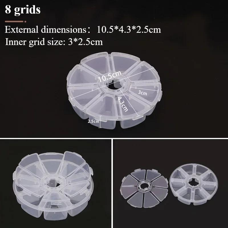 Nail Diamond Box Jewelry Box with Independent Lid, Detachable and Portable Pearl Sequin Storage Box