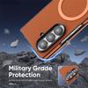 Schokbestendige Ultra Dunne Koolstofvezel Lederen Hoesje Voor Samsung Galaxy Z Fold 7 6 5 4 3 Retro Zakelijk Magnetisch Voor Magsafe Cover