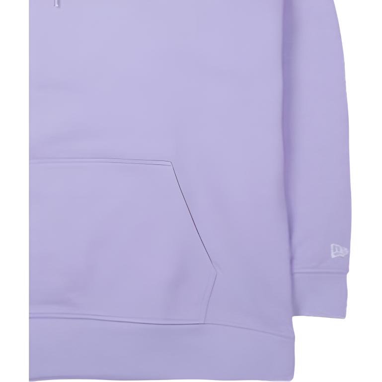 New Era Logo Schachbrettmuster Aufdruck Einfarbig Pullover Sweatshirt Herren sweatshirt Hell-Lila 13558571