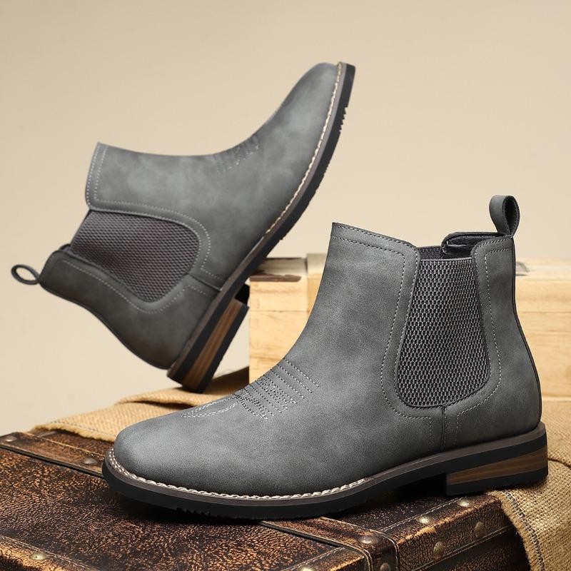 Luxuriöse Herren Chelsea Boots Mode Handgefertigte Lederstiefel Britischer Stil Hoher Stiefel Marke Lässige Kleiderstiefel für Herren Botas2025