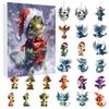 24-Piece Christmas Dragon Pendant Advent Calendar Set