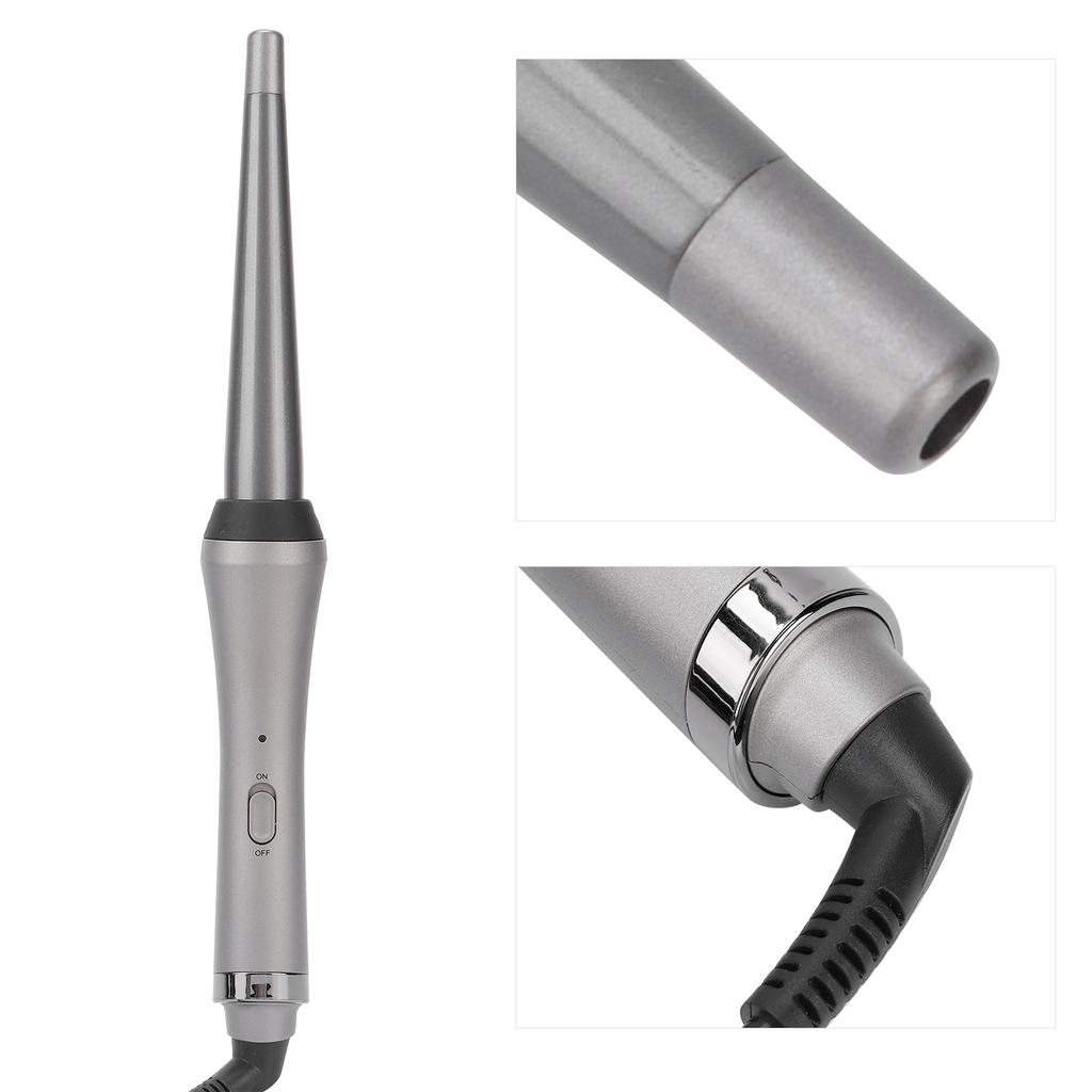 Tapered Curling Wand Home Curling Iron Wand Ceramic Barrel Hair Curler 110‑240V