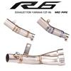 For YAMAHA YZF R6 2006-2025 Motorcycle Exhaust System Modified Stainless Titanium Alloy Adapter Middle Pipe Racing Escape Kit