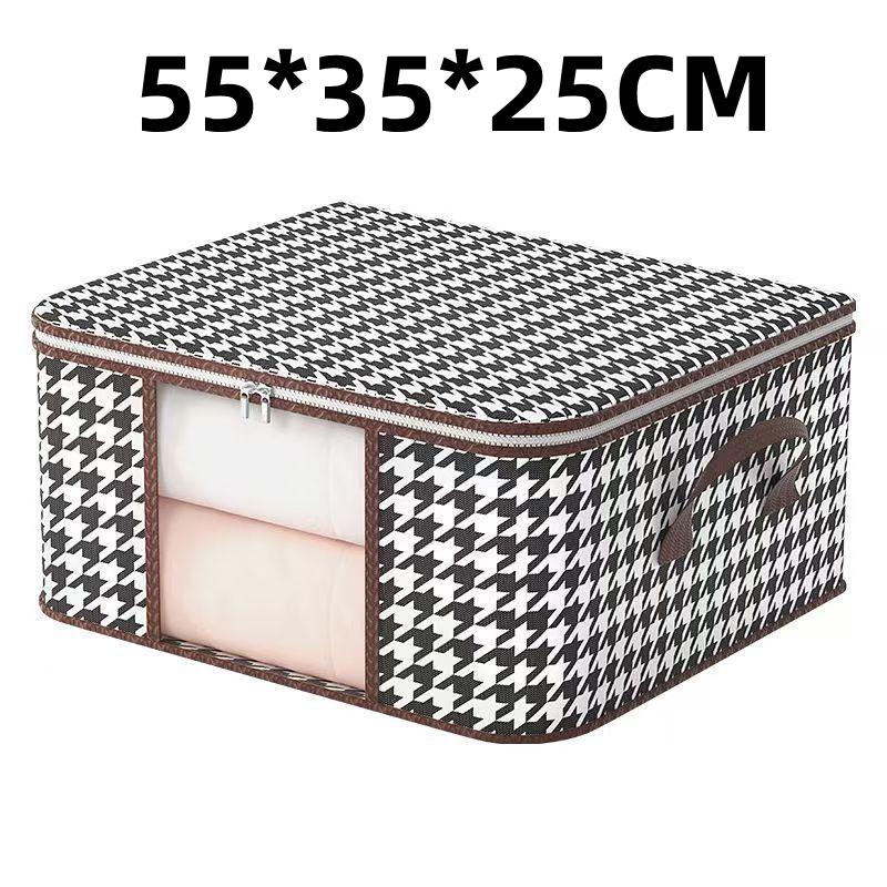 1Pcs Large Capacity Transparent Cotton Quilt Bags Home Use Visual Storage Bag For Moving Portable Folding Wardrobe Organizer Box