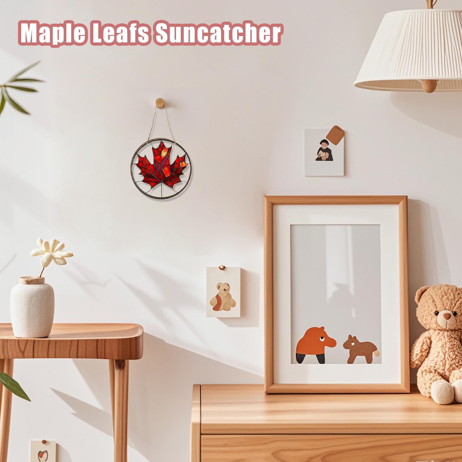 

Maple Leaves Ornament 2D Acrylic Farmhouse Thanksgiving Decoration Fall Leaves Ornament Suncatcher For Outdoor Yard Garden China Mainland