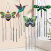 Diamond Art Painting Wind Chime Acrylic Animal Fairy Flower Diamond Art Painting Wind Bell Hanging Sign Bedroom Decoration