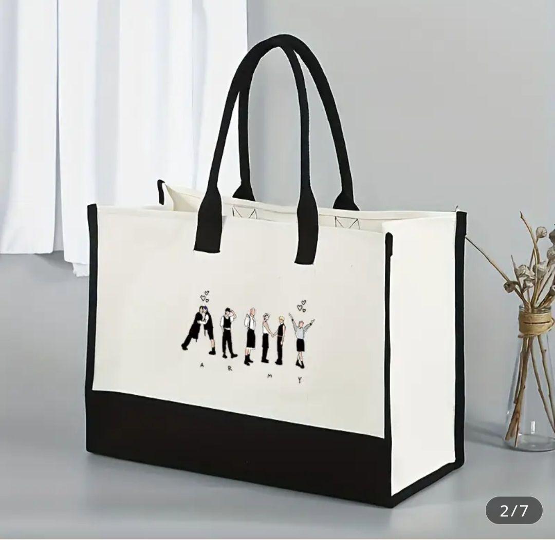 

[Б/В] Сумка-тоут на шнурку Ошікацу Сумка Корея Натяк BTS ARMY