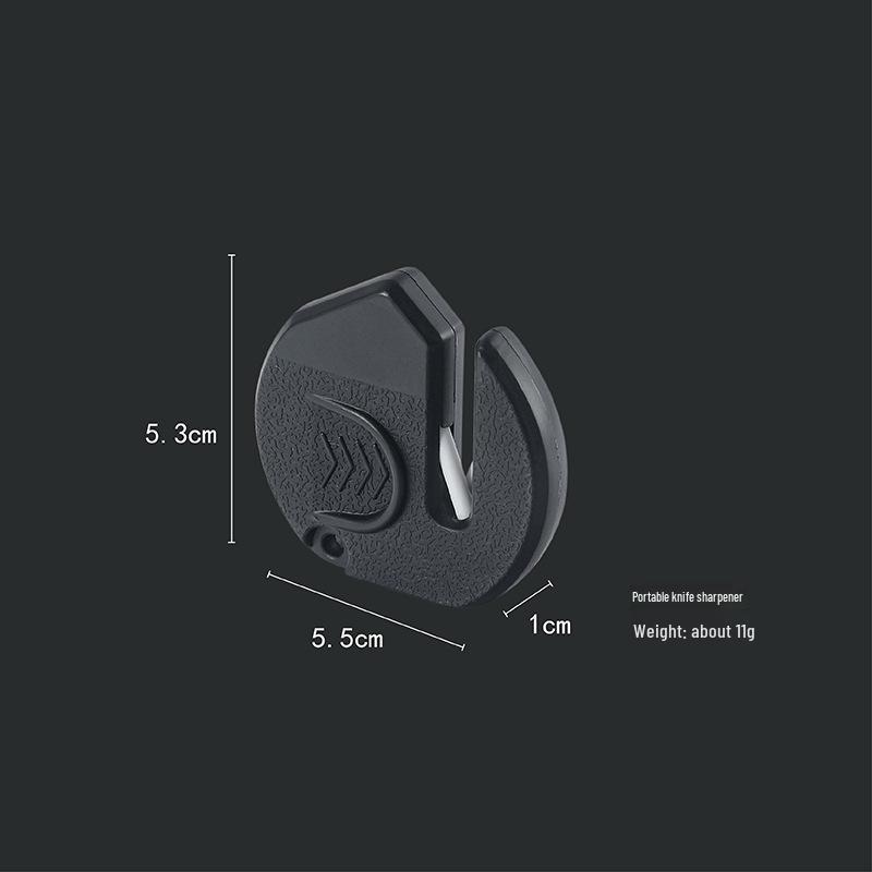 Dual-Sided Portable Handheld Knife Sharpener with Detachable Sharpening Stone