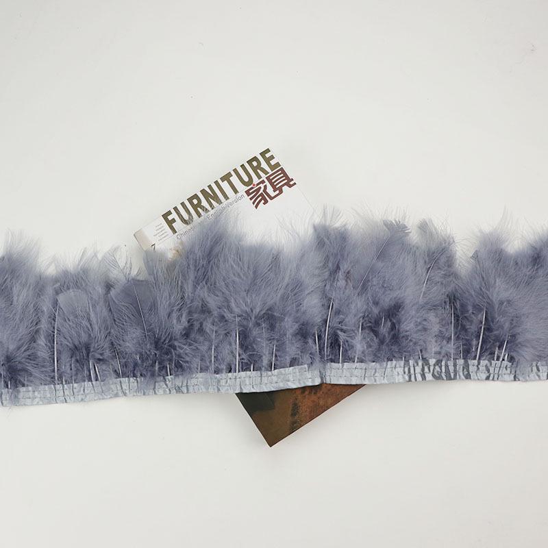 Turkey Feather Velvet Ribbon for DIY Wedding, Latin Headwear, and Clothing Accessories