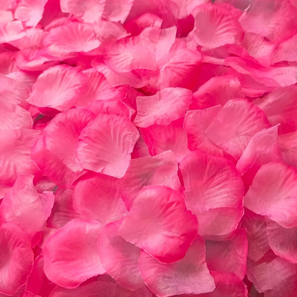 100/500/1000pcs Artificial Rose Petals Romantic Artificial Flower Silk Petals Valentine Day Wedding Flower Petal Decoration