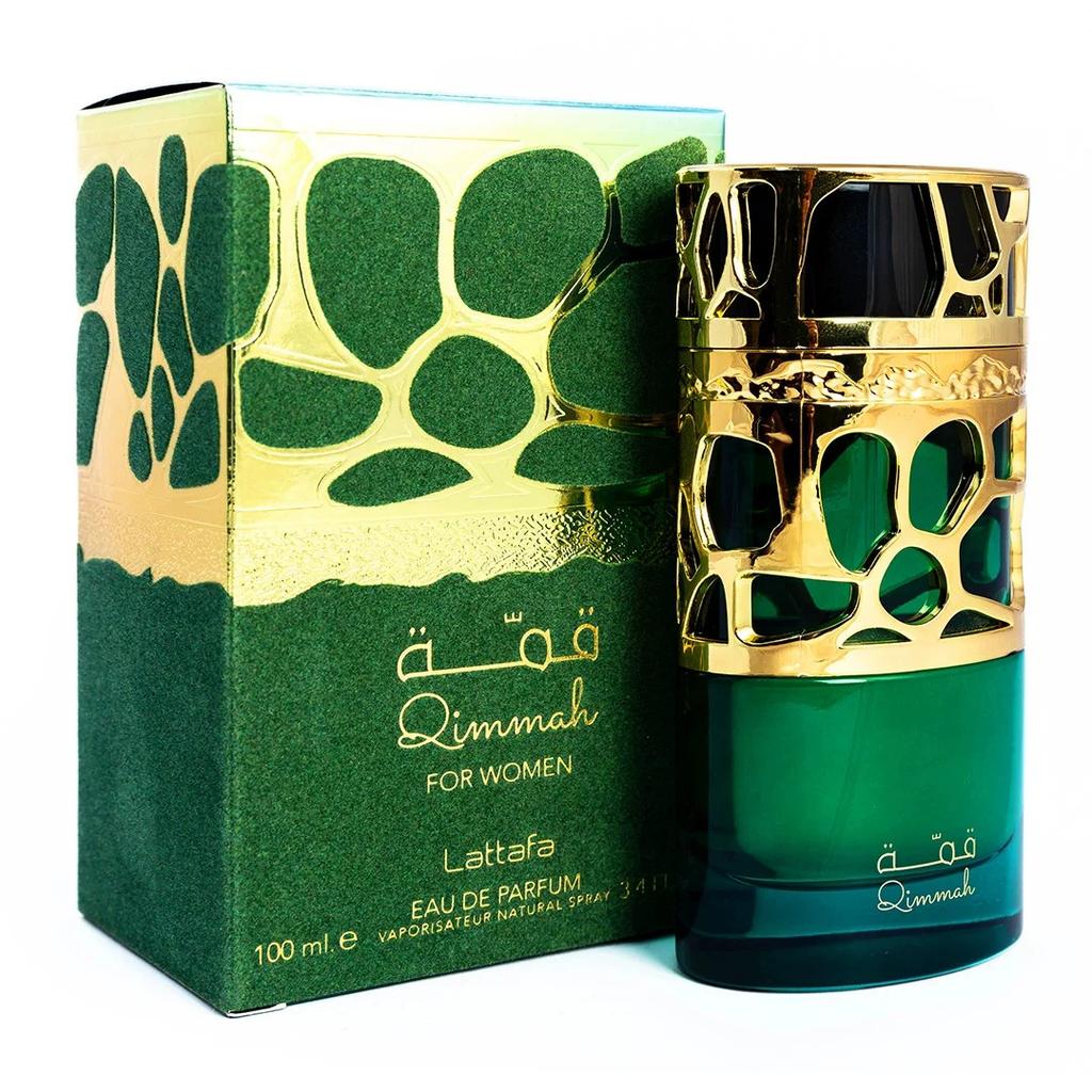 Lattafa Qimmah Perfume for Women, Long Lasting Fragrance, Dubai Arabian Import, Middle East Best Seller, New Floral Scent, 50ml