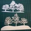 Snow Tree Winter Landscape Metal Cutting Dies Scrapbooking Craft Dies Cuts Paper Art Card Making Emboss Stencil