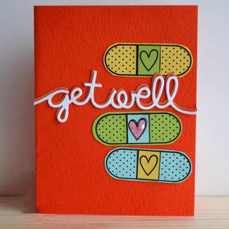 DIY Paper Embossed Etching Carbon Steel Knife Mold Scrapbook Pink Love Band-aid Knife Mold