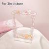 Arylic Photocard Holder 3 Inch Kawaii Photo Frame Picture Protector Card Case Idol Star Photo Binders Photo Packaging Supplies