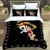 ONE PIECECartoon Monkey D. Luffy Bedding Set (duvet Cover and Pillowcases), Extra-large/large Size, Machine Washable, a Holiday