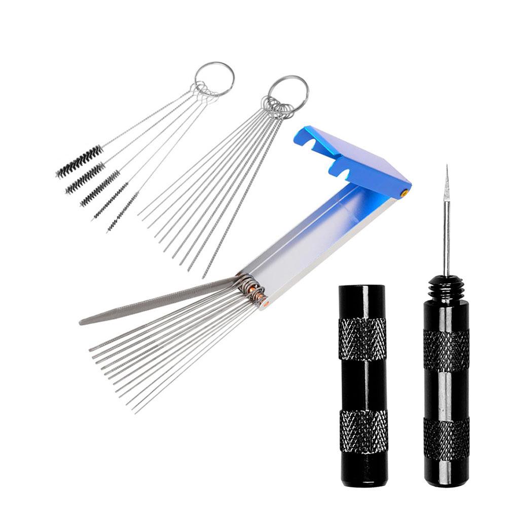 Airbrush Spray Gun Cleaning Kit: Includes Small Brush, Rinse Gun, Nozzle, and Four Ventilation Accessories for Auto Repair.
