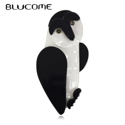 Spille a forma di gufo in resina, fatte a mano, per donna, in fibra di acetato, con motivo a forma di animale, in acrilico, per gioielli da regalo